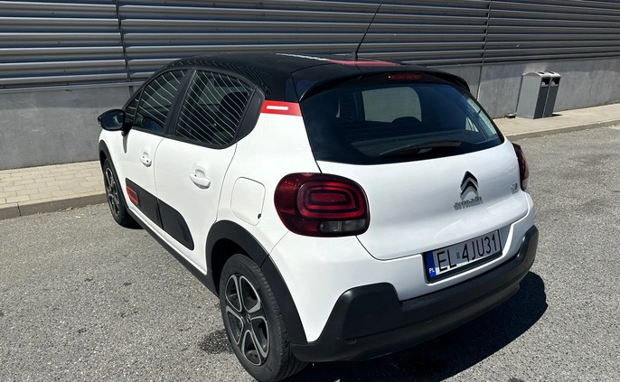 Citroen C3 cena 44900 przebieg: 105000, rok produkcji 2021 z Łódź małe 172